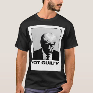 Official Trump Mugshot Real Trump Mugshot Not Guil T-Shirt