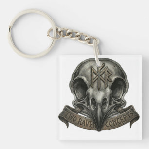 Official Two Raven Concepts Brand Logo Acrylic Key Ring
