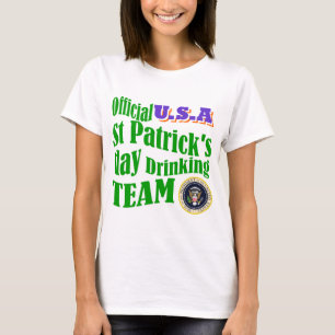 Official U.S.A St Patrick's drinking team T-Shirt
