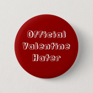 Official Valentine Hater Button