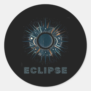 Official Vintage Solar Eclipse  Classic Round Sticker