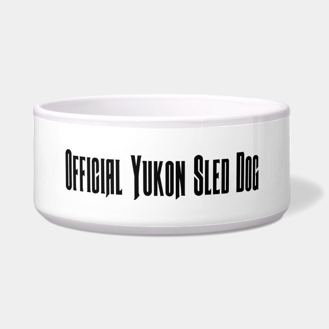 Official Yukon sled dog bowl (Front)