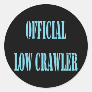 officiallowcrawleruscg classic round sticker