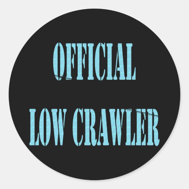 officiallowcrawleruscg classic round sticker (Front)