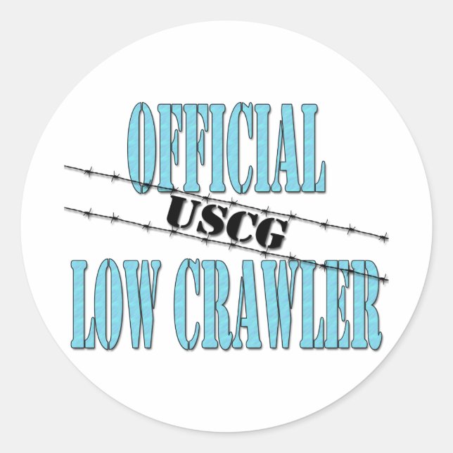 officiallowcrawleruscg classic round sticker (Front)