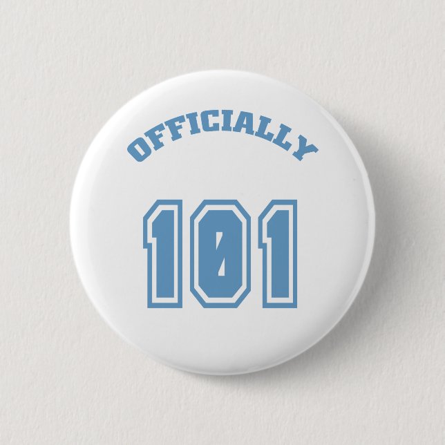 Officially 101 6 cm round badge (Front)