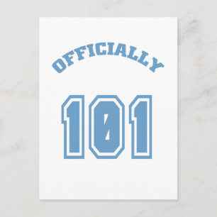 Officially 101 postcard