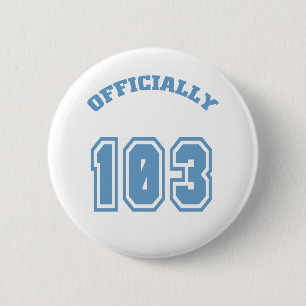 Officially 103 6 cm round badge