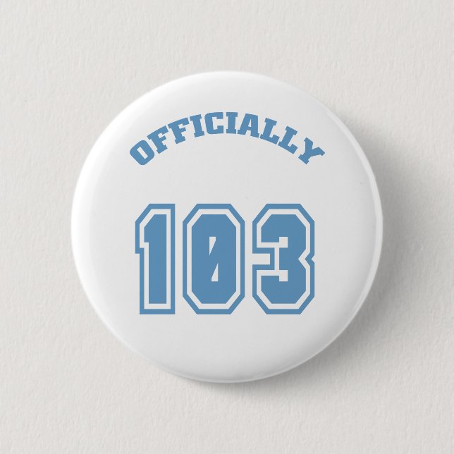 Officially 103 6 cm round badge (Front)