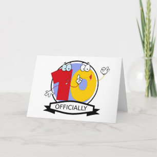 Officially 10 Birthday Banner Card