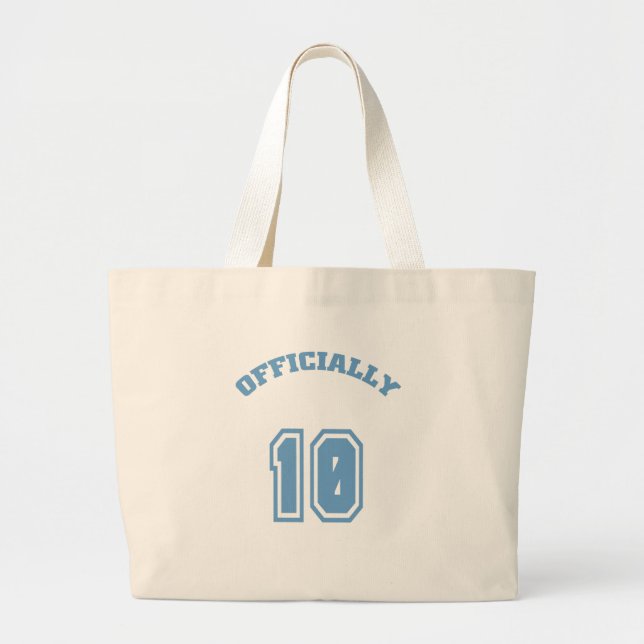 Officially 10 large tote bag (Front)