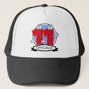Officially 11 Birthday Banner Trucker Hat