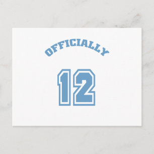 Officially 12 postcard