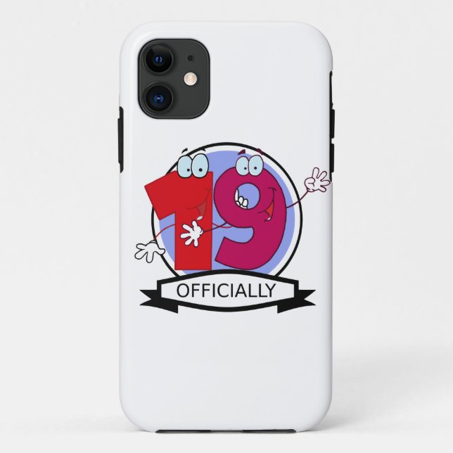 Officially 19 Birthday Banner Case-Mate iPhone Case (Back)
