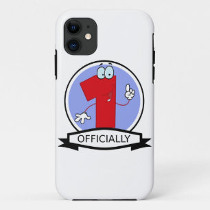 Officially 1 Birthday Banner iPhone 11 Case