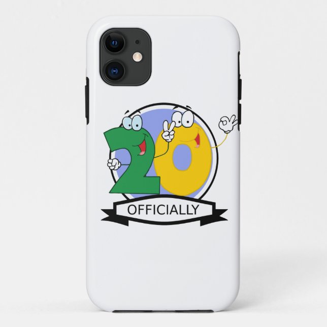 Officially 20 Birthday Banner Case-Mate iPhone Case (Back)