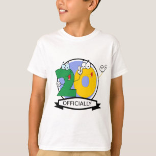 Officially 20 Birthday Logo T-Shirt