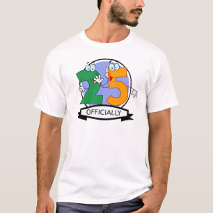 Officially 25 Birthday Logo T-Shirt