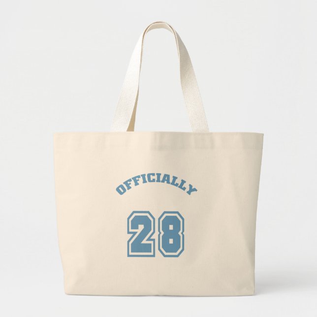 Officially 28 large tote bag (Front)