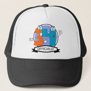 Officially 34 Birthday Logo Trucker Hat