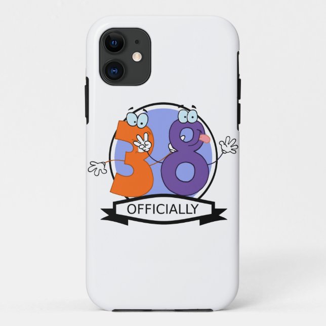 Officially 38 Birthday Banner Case-Mate iPhone Case (Back)