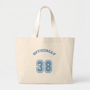 Officially 38 large tote bag