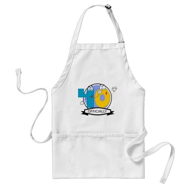 Officially 40 Birthday Banner Standard Apron (Front)