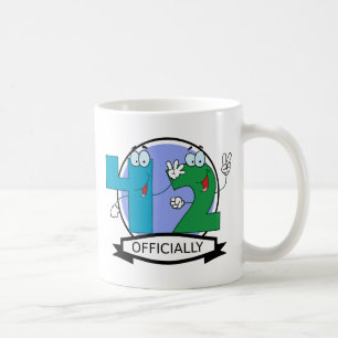Officially 42 Birthday Banner Coffee Mug