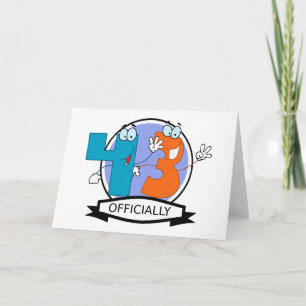 Officially 43 Birthday Banner Card