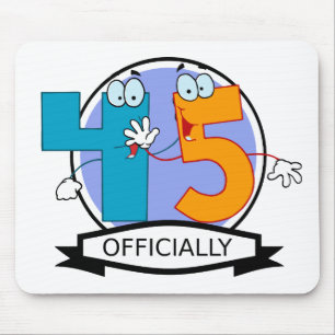 Officially 45 Birthday Banner Mouse Pad