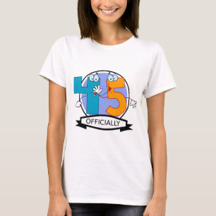 Officially 45 Birthday Banner T-Shirt