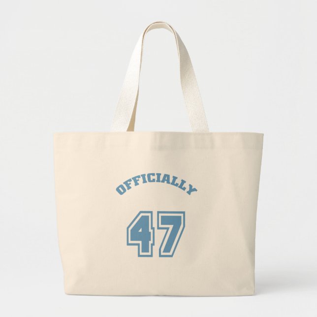Officially 47 large tote bag (Front)