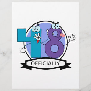 Officially 48 Birthday Banner