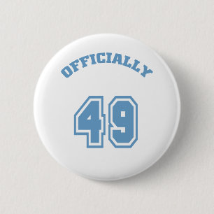 Officially 49 6 cm round badge