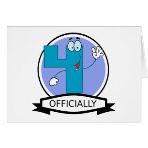 Officially 4 Birthday Banner