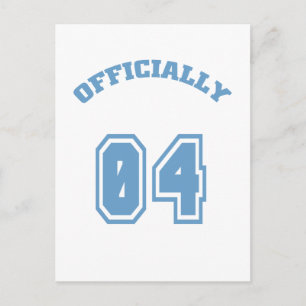 Officially 4 postcard