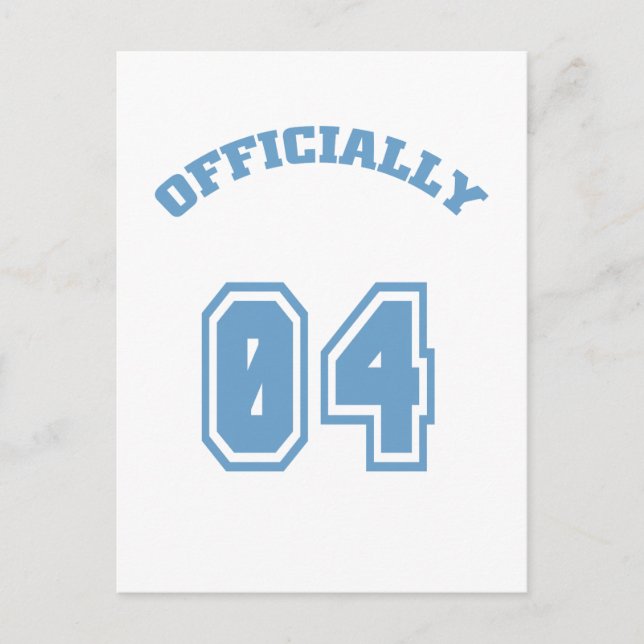 Officially 4 postcard (Front)