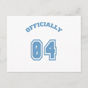 Officially 4 postcard