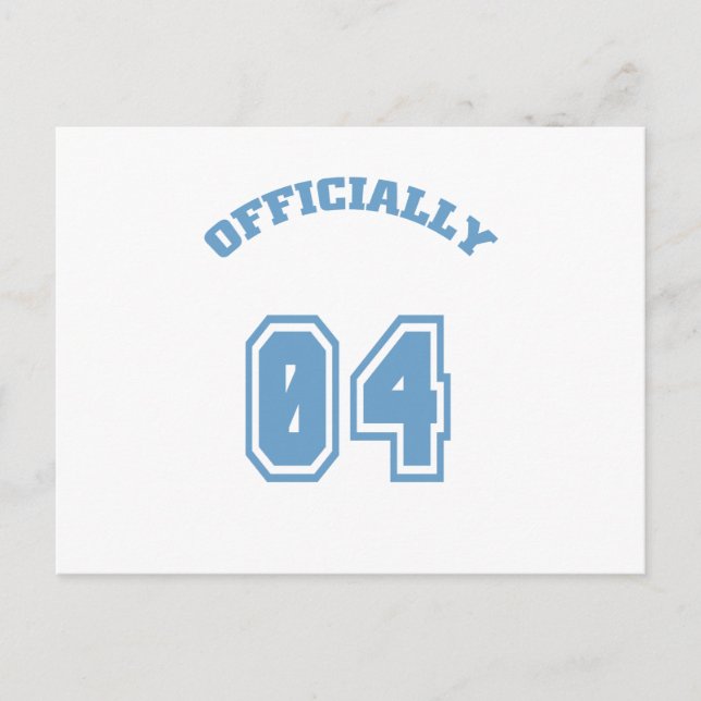 Officially 4 postcard (Front)