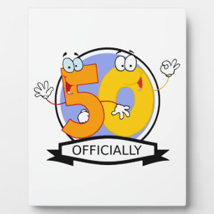 Officially 50 Birthday Banner Plaque