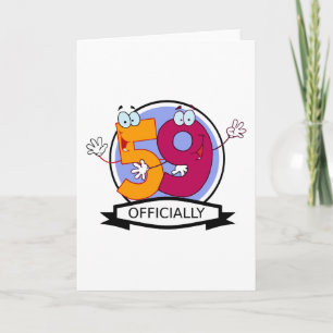 Officially 59 Birthday Banner Card