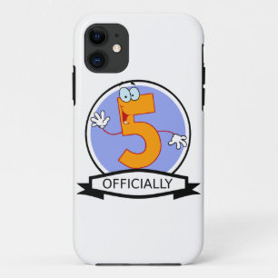 Officially 5 Birthday Banner iPhone 11 Case