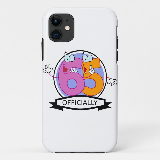 Officially 65 Birthday Banner Case-Mate iPhone Case (Back)