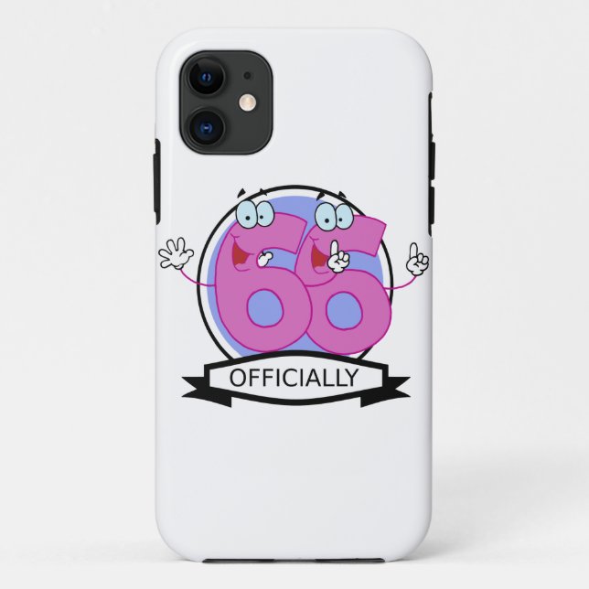 Officially 66 Birthday Banner Case-Mate iPhone Case (Back)