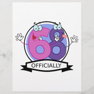 Officially 68 Birthday Banner.