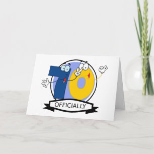 Officially 70 Birthday Banner Card