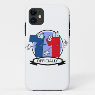 Officially 71 Birthday Banner iPhone 11 Case
