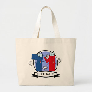 Officially 71 Birthday Banner Large Tote Bag