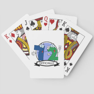 Officially 72 Birthday Banner Playing Cards