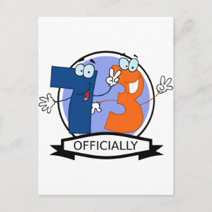 Officially 73 Birthday Banner Postcard